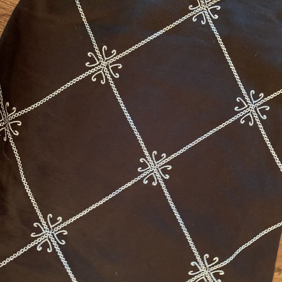 GAP Capris Cropped Pants Black White Diamond Sz 6 - Picture 8 of 8